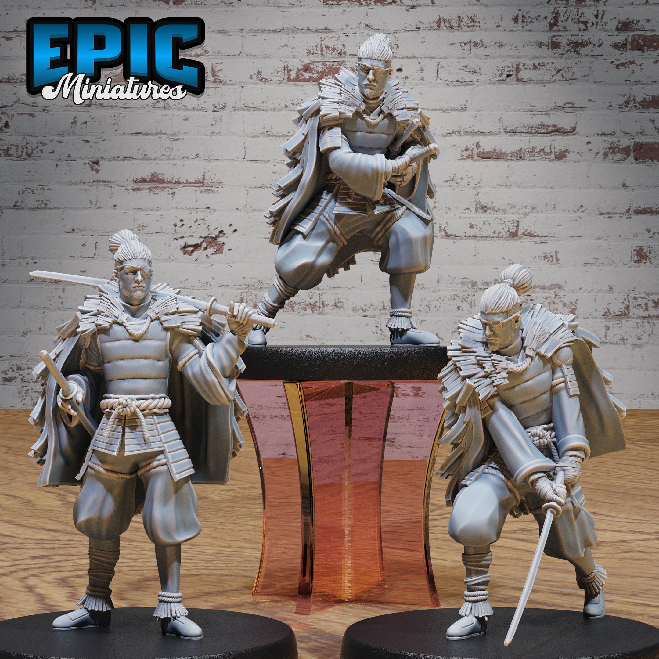 Legendary Ronin Set / Evil Samurai / Humanoid Drifter / Japanese Warrior / Eastern Human Fighter / Mystical Katana Master / Sword Lord / Ancient Temple Guard / Asia Encounter